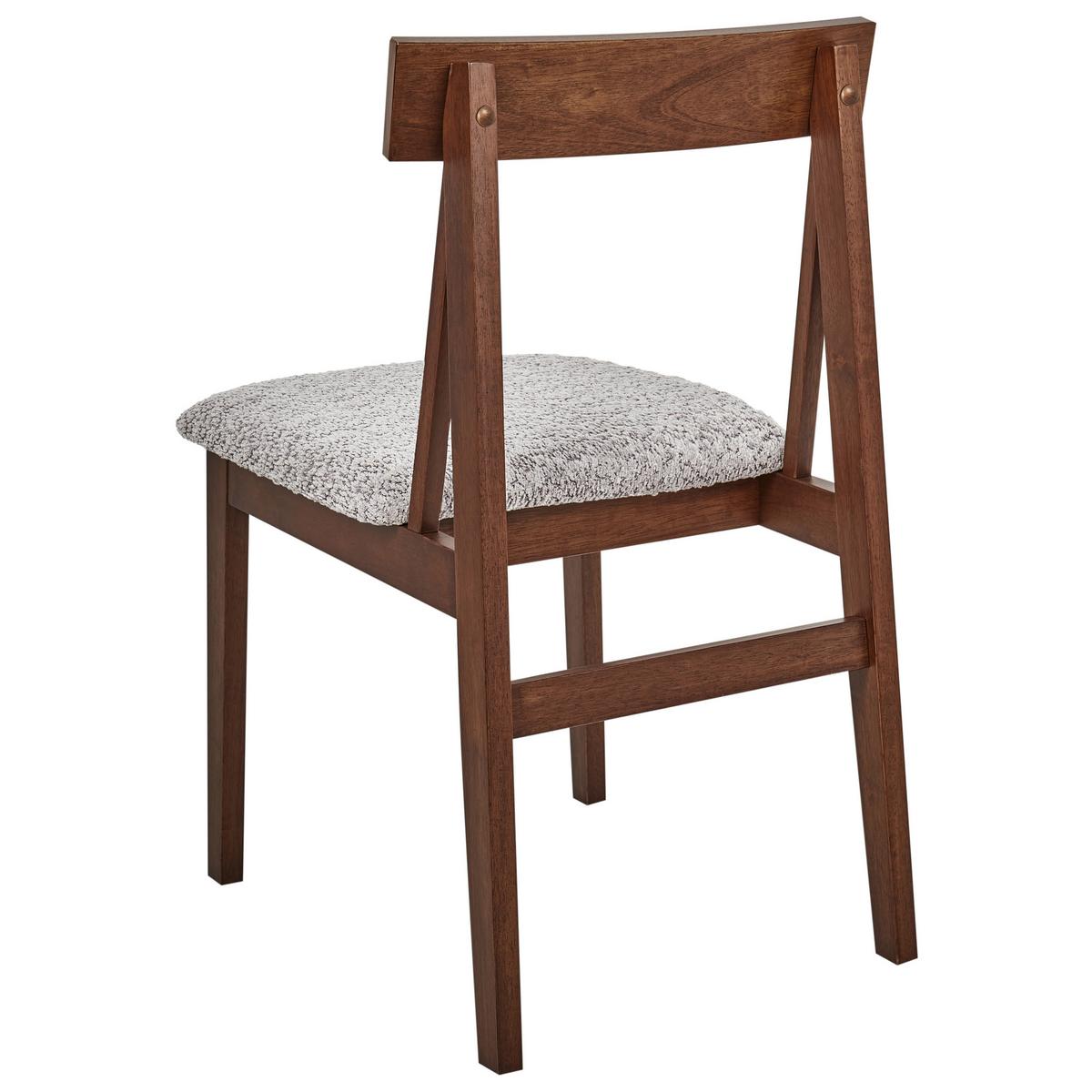 ESSZIMMERSTUHL 2er-Set Braun Isle - Braun/Grau, Holz (45/82/55cm) - Beliani