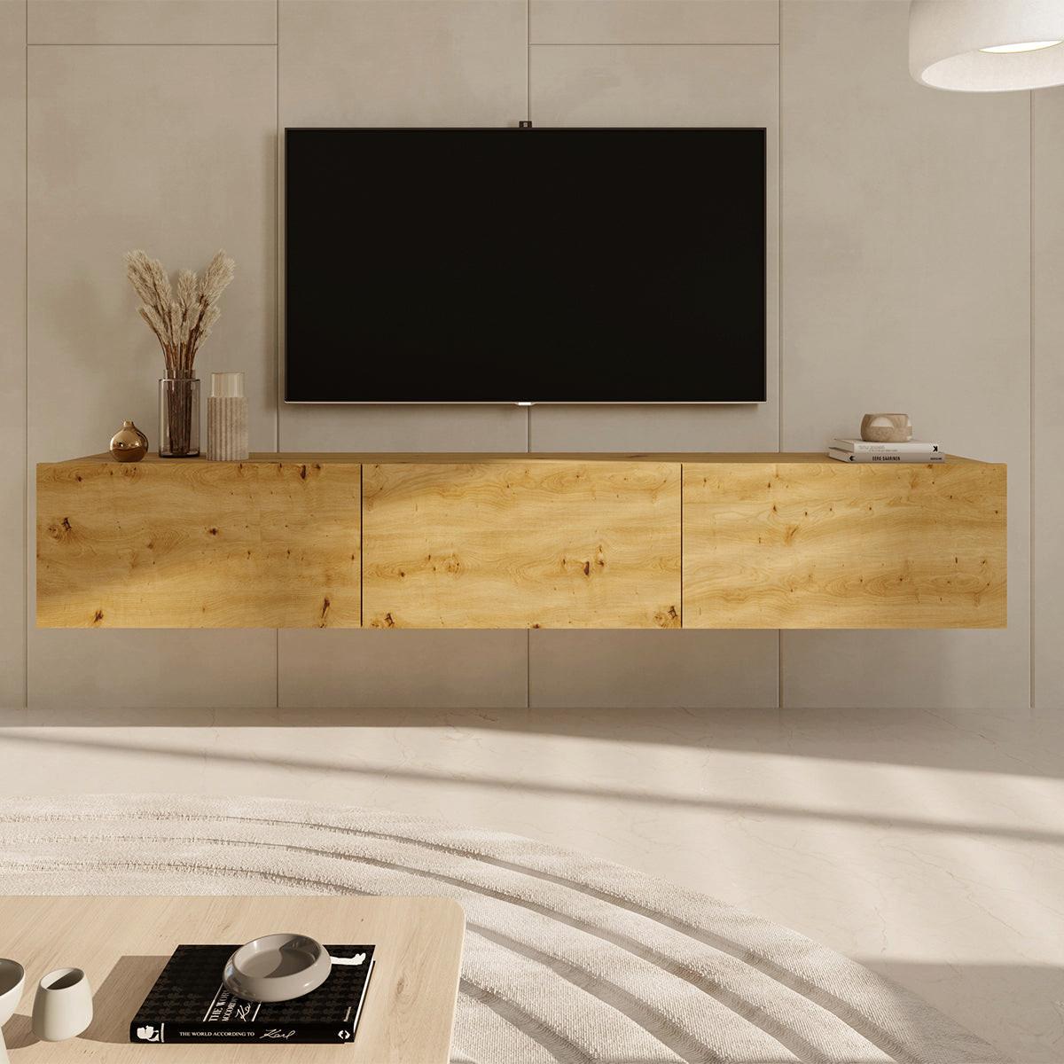 TV-MÖBEL Idao Helles Holz - Hellbraun, Holzwerkstoff (180/35/29cm) - Petits-meubles