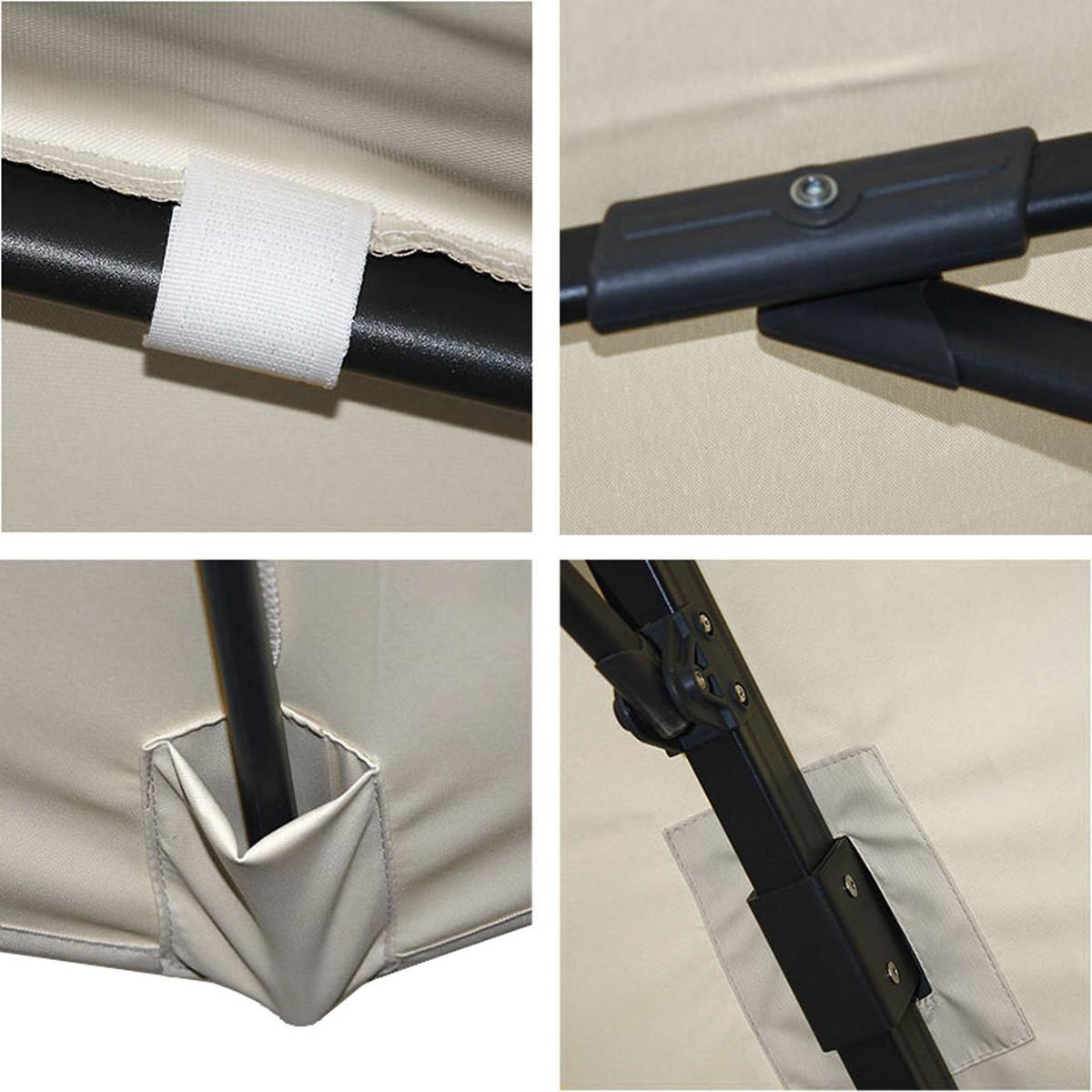AMPELSCHIRM Ecru 300/400 cm - Ecru, Textil (400/300cm) - MCW