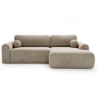 ECKSOFA Savana Beige Rechts - Beige, Holz/Textil (177/257cm) - Graingold