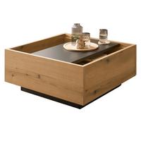 COUCHTISCH in Eiche, grau quadratisch 75 cm - Kaschmir/Eichefarben, Holzwerkstoff/Kunststoff (75/75/34cm) - Furn.Design