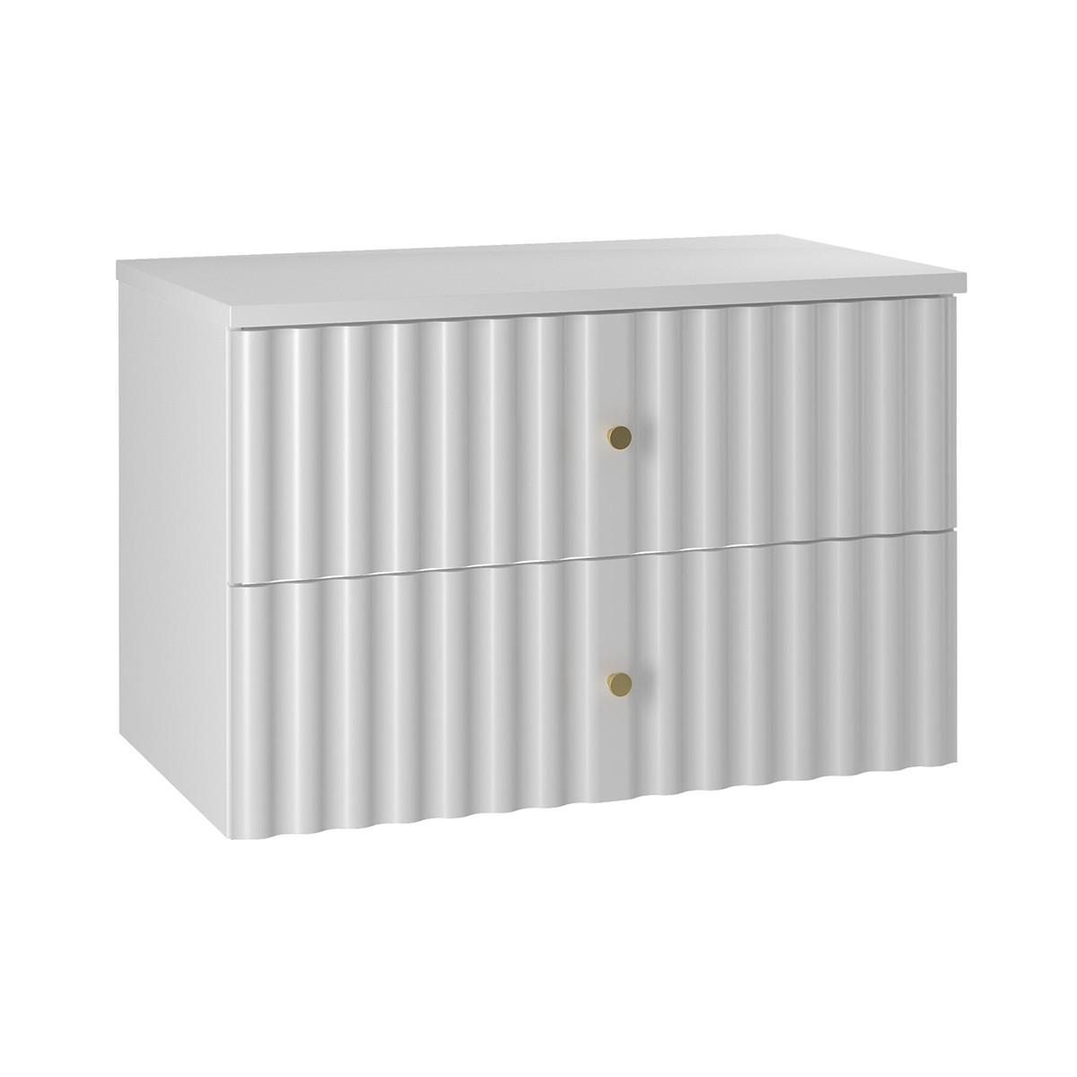 WASCHTISCHUNTERSCHRANK 80.6cm Izae Weiß - Weiß, Holzwerkstoff (80.6/52.2/46.5cm) - Petits-meubles