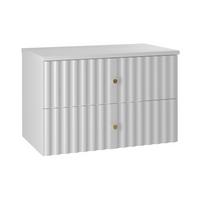 WASCHTISCHUNTERSCHRANK 80.6cm Izae Weiß - Weiß, Holzwerkstoff (80.6/52.2/46.5cm) - Petits-meubles