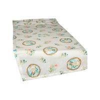 KISSENHÜLLE Hase Josefine romantisches Landhaus Design Kaninchen Alloverdruck 30/50 cm - Multicolor/Weiß, Textil (40/130cm) - beties Heimtextil