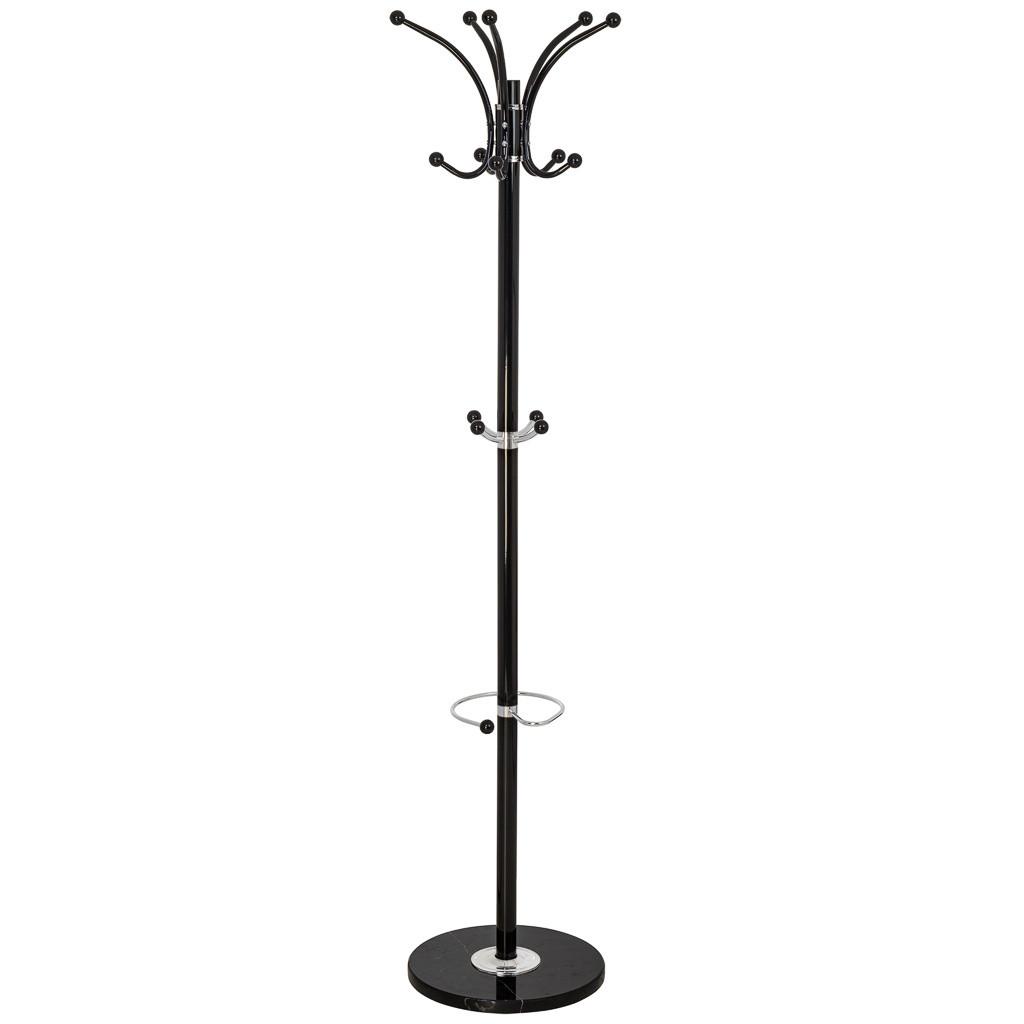 GARDEROBE aus metall 36x178cm - Schwarz, Metall (36/178/36cm) - Wanderlust