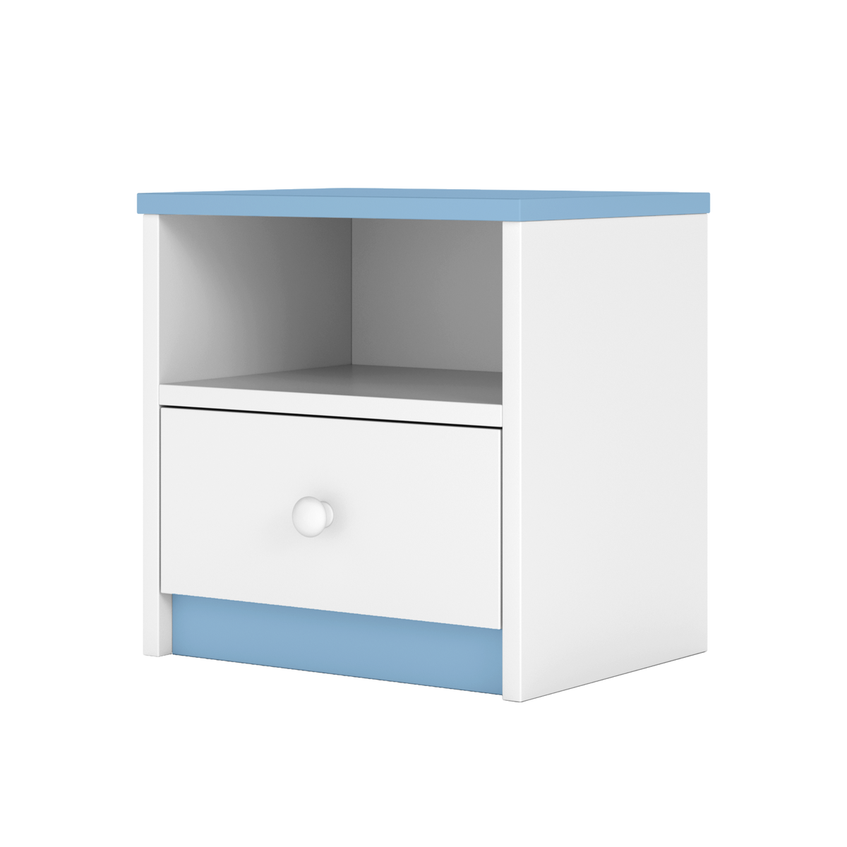 KINDER-NACHTTISCH Babydreams Blau 39/40/30 - Blau, Holzwerkstoff/Kunststoff (39/40/30cm) - RAUMHIRSCH FURNITURE