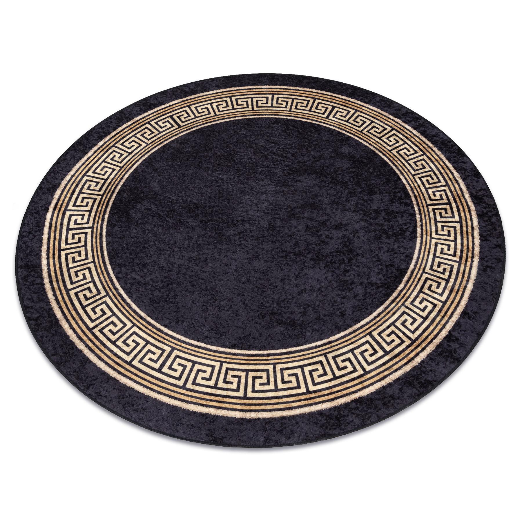 TEPPICH Miro 100 cm - Schwarz, Textil (100/100cm) - rugsX