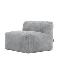 SITZSACK-SESSEL ZEN modular Cord - Grau, Textil (95/68/100cm) - icon