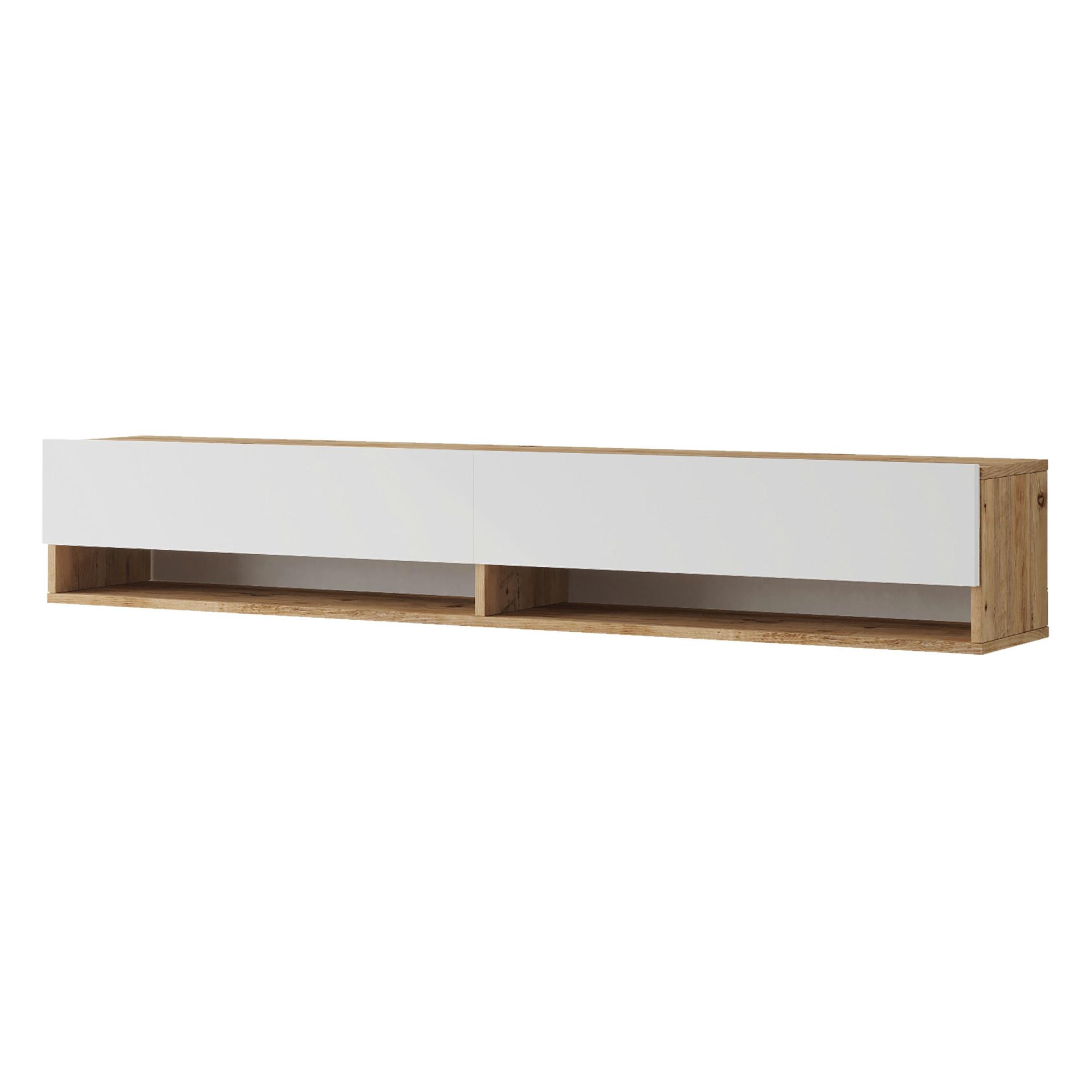 TV-ELEMENT Laitila - Weiß, Holzwerkstoff (180/29.5/31.5cm) - [en.casa]