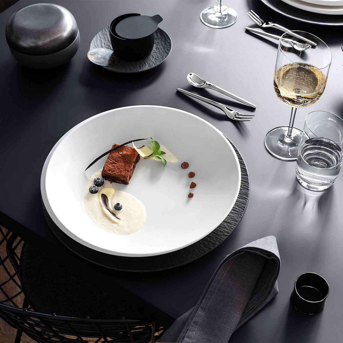 SCHALEN- UND TELLERSET NewMoon weiß 6-tlg. - Weiß, Keramik (2/2/2cm) - Villeroy & Boch