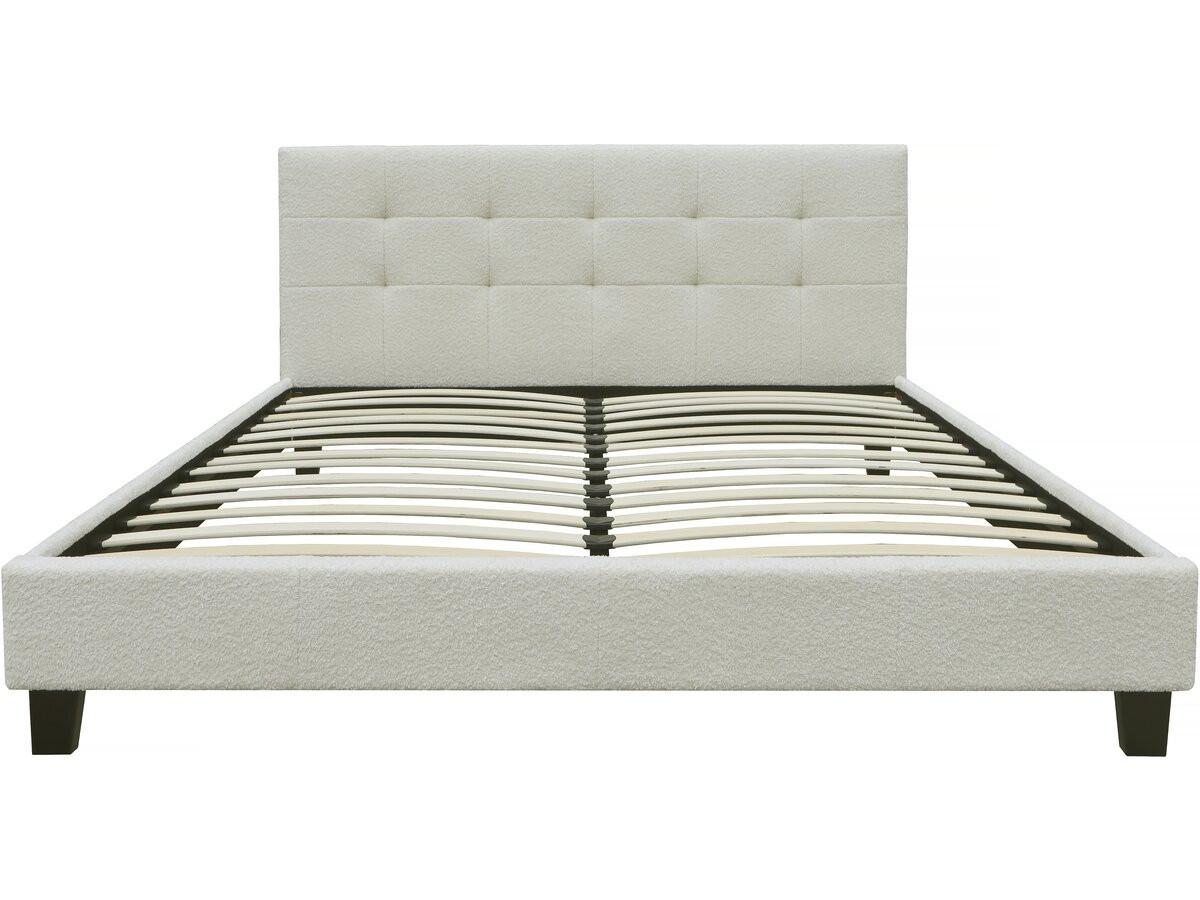 BETT julia Weiß - Beige, Textil (190/140cm) - Habitat Garten