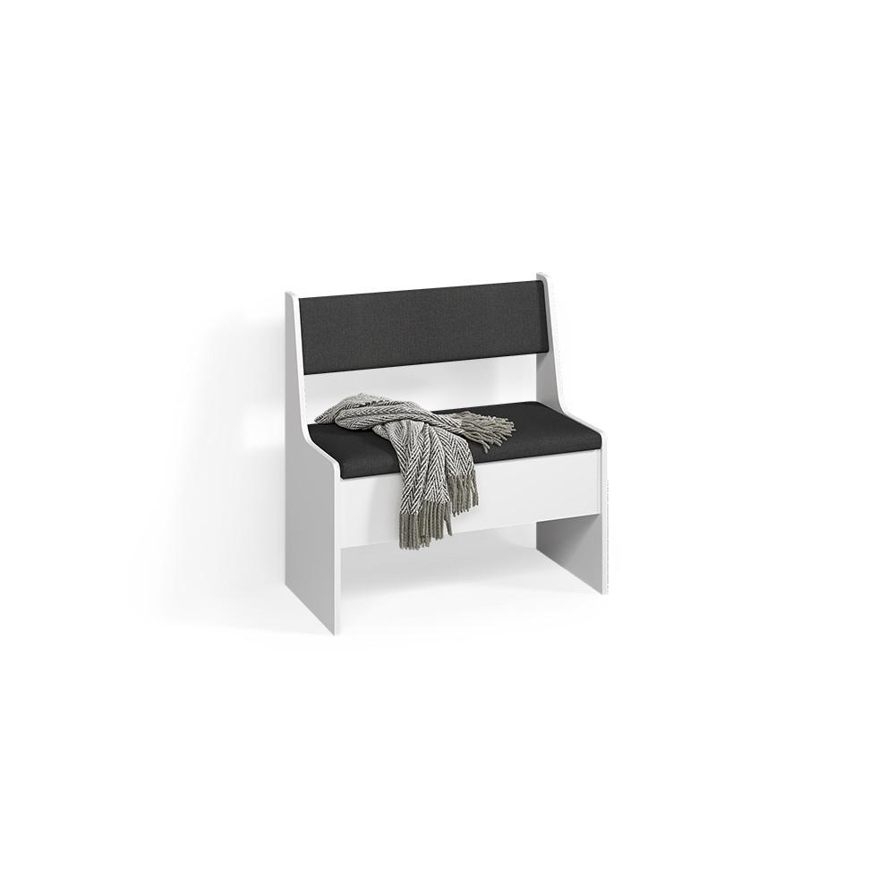 ESSZIMMER-ECKBANK Tiberio Weiß 41.5 x 76.6 cm - Weiß, Holzwerkstoff (41.5/76.6cm) - Livinity®