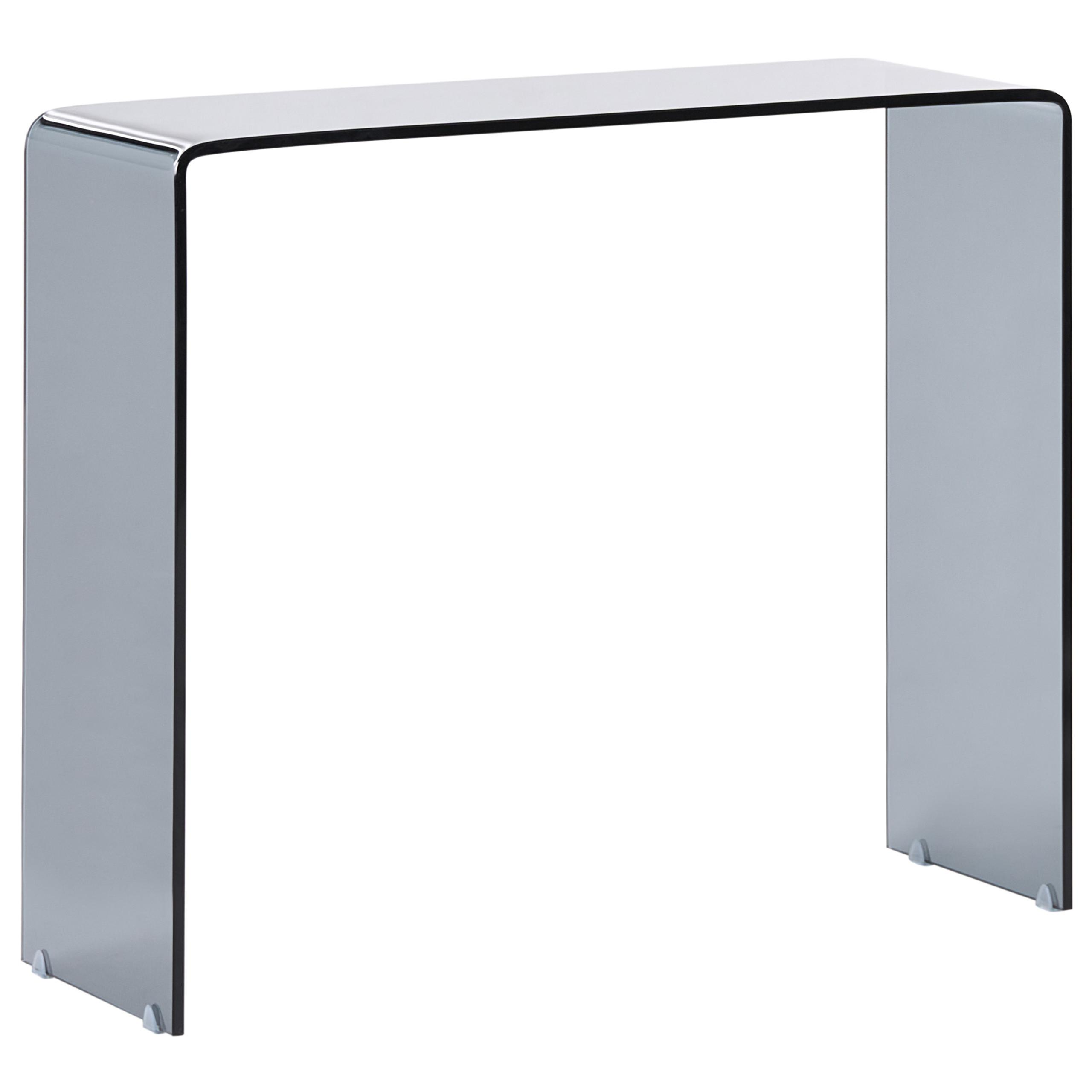 KONSOLENTISCH Sicherheitsglas Schwarz Kendall - Schwarz, Glas (90/75/30cm) - Beliani