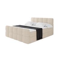 BOXBETT mit Matratze H3 - FAMA-Z - 140x200 cm Beige Poso - Ecru, Holzwerkstoff (140/200cm) - ALTDECOR