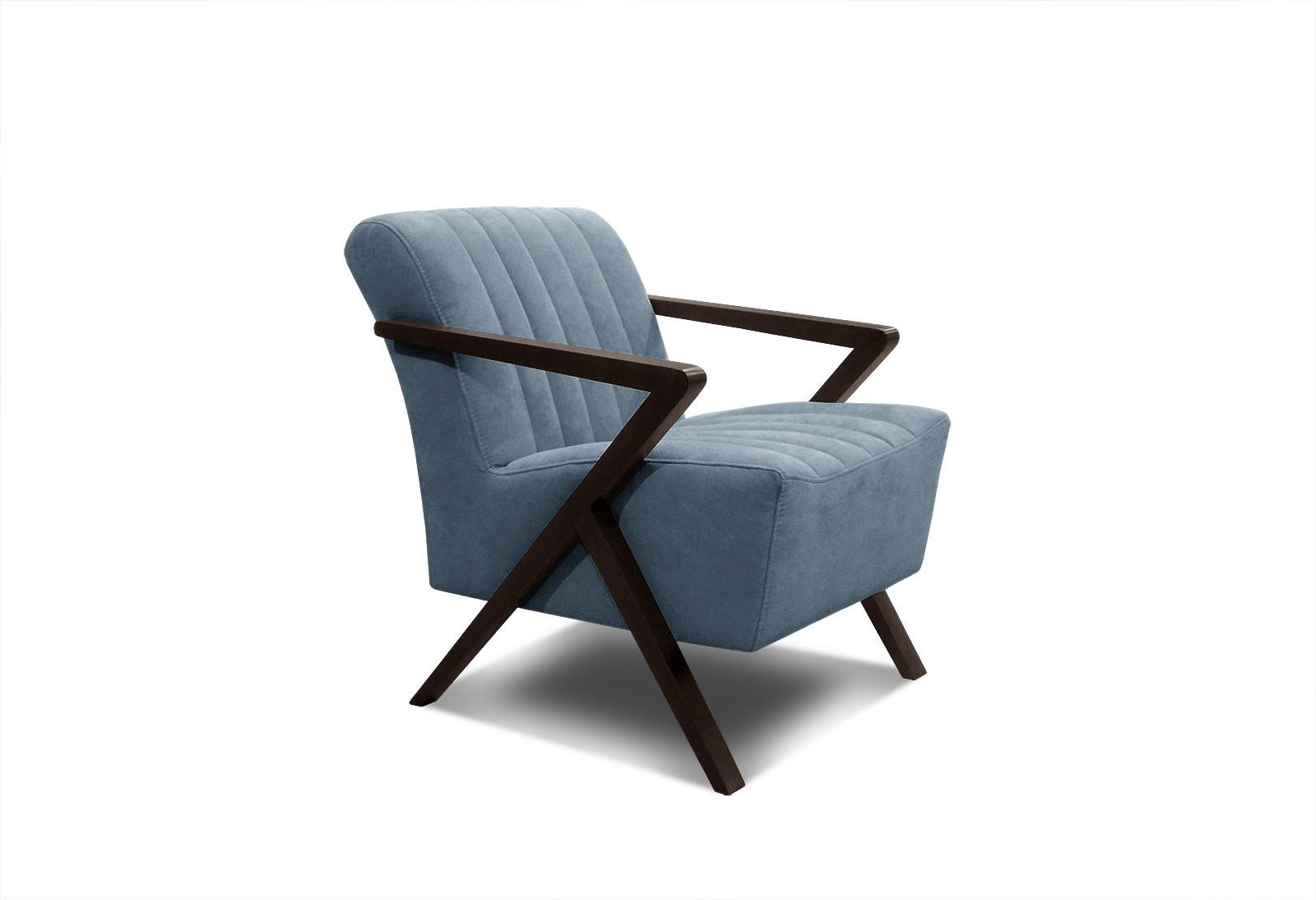 SESSEL LEBRON, blau - Blau, Holzwerkstoff/Textil (65/82/79cm) - Wozimo