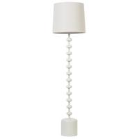 STEHLAMPE Weiß Krios - Weiß, Textil (36/36/160cm) - Beliani
