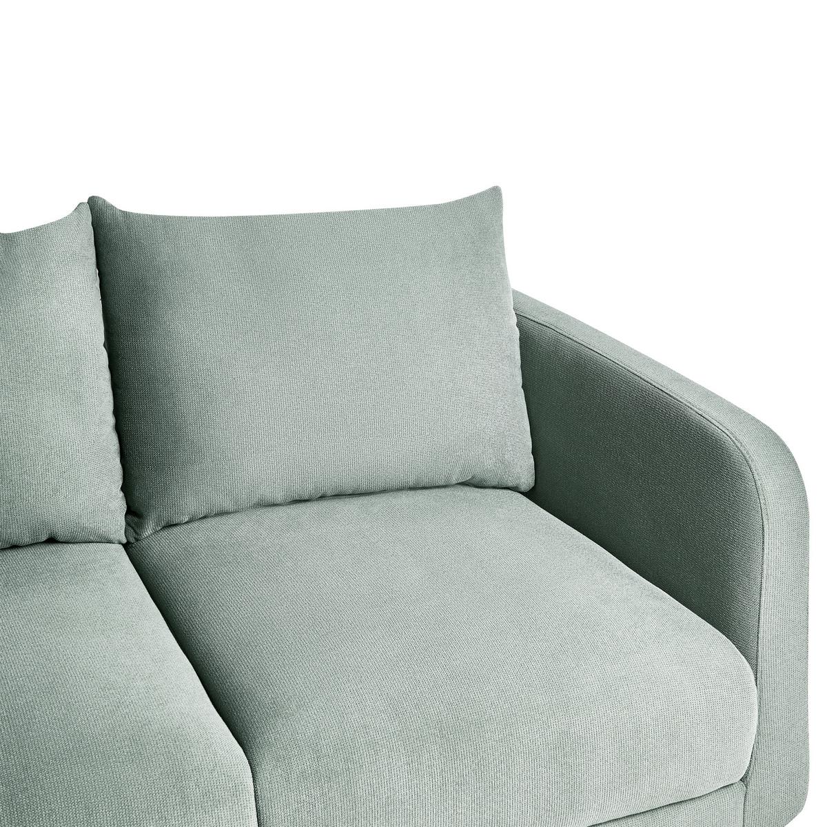 2-SITZER-SOFA Hellgrün Gimo - Hellbraun, Textil (149/83/80cm) - Beliani