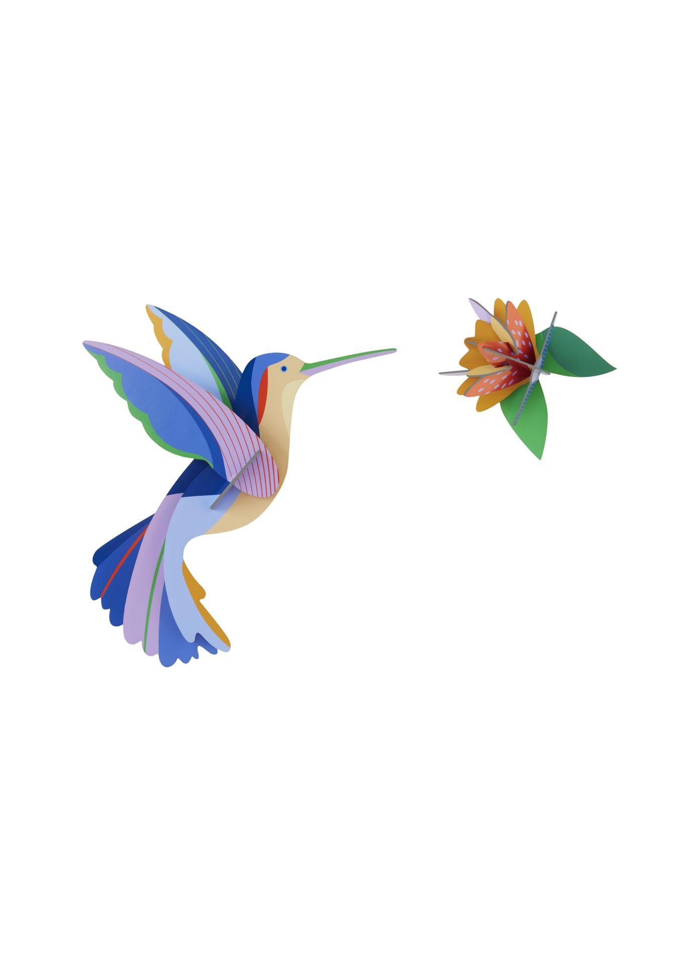 WANDDEKO Flattern & Blühen 5/17 cm - Multicolor, Wellpappe (5/17/25cm) - Studio Roof
