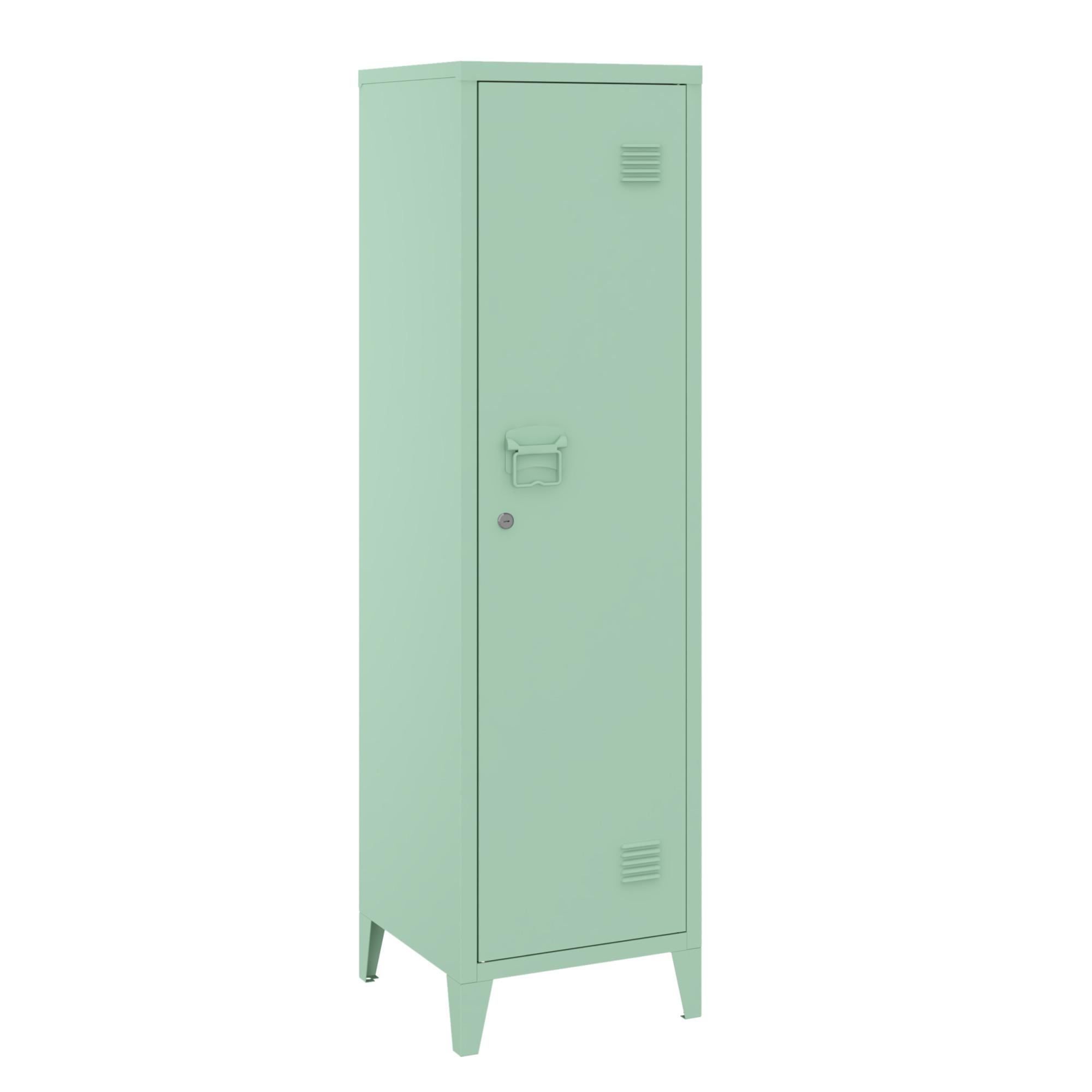 EINZELSPIND Kurikka - Pastellgrün, Metall (38/137/38cm) - [en.casa]