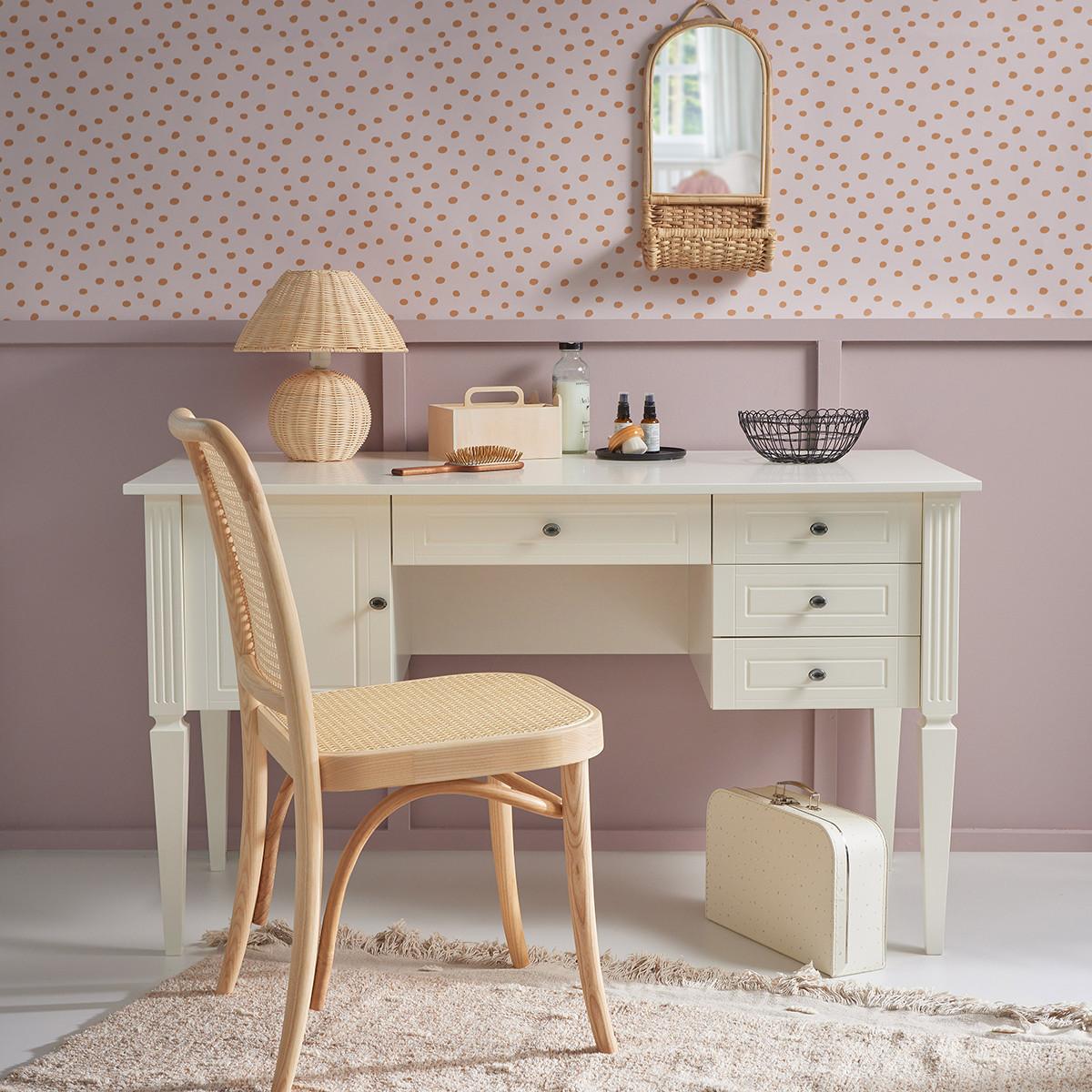 SCHREIBTISCH Ines Weiß - Weiß, Holzwerkstoff (132/60/78cm) - Petits-meubles