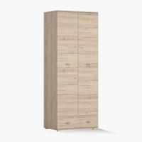 KLEIDERSCHRANK GRENADA 2D 80 cm , 80/202/52, 2-türig, San Remo Sand - Eiche San Remo, Holzwerkstoff (80/202/52cm) - imoebel24