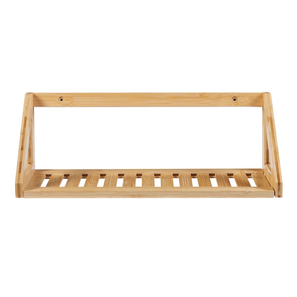 WANDREGAL-SET 2 TLG. Gjerdrum - Naturfarben, Naturmaterialen (15/15/43cm) - [en.casa]