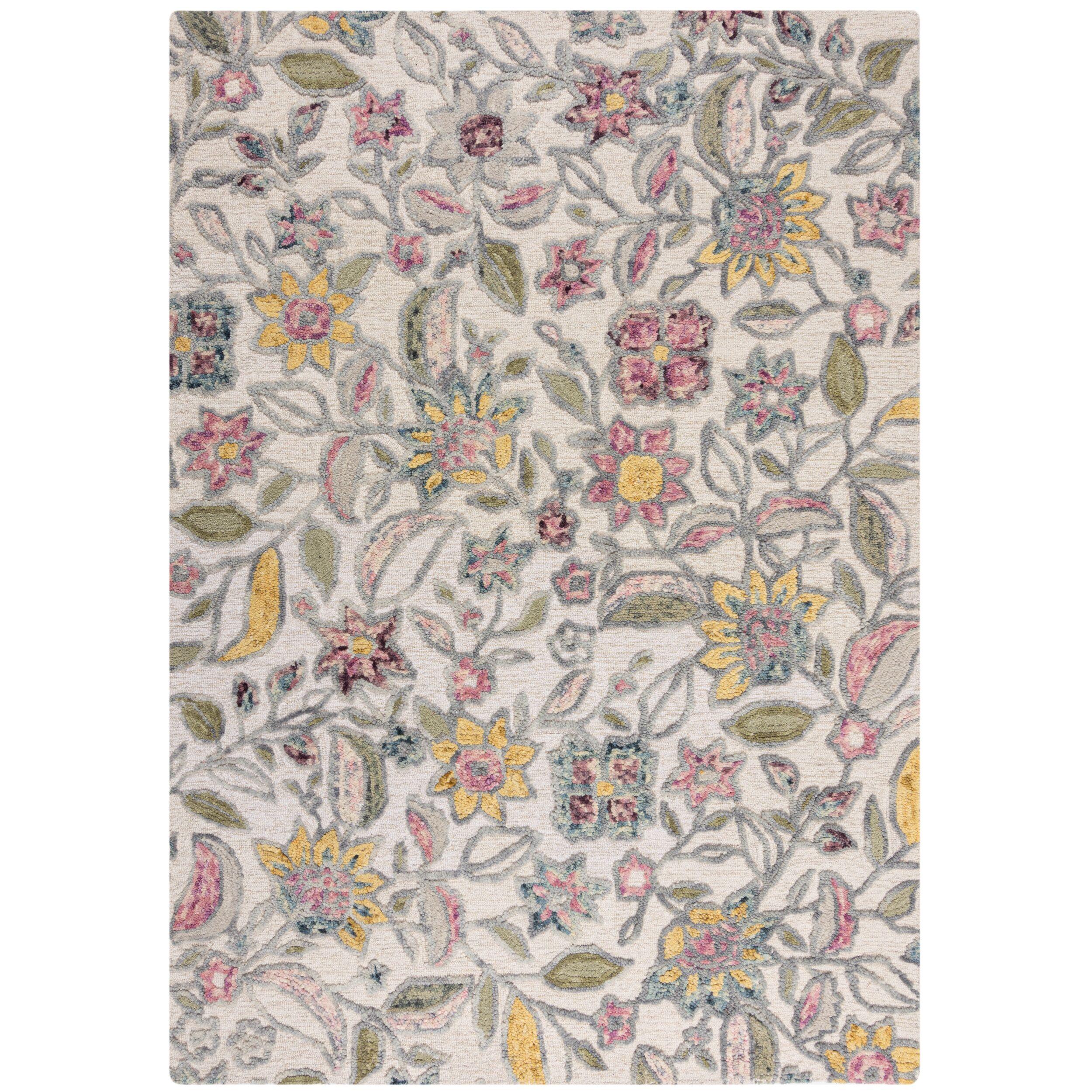 WOLLTEPPICH SOAR, floral, Bunt, 120 x 170 cm - Multicolor, Textil (170/120cm) - KADIMA DESIGN