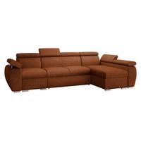 ECKSOFA Boston LCP, Seite: Rechts 1P(65)+2R+LCP - Silberfarben/Bronzefarben, Holz/Textil (320/170cm) - MIRJAN24