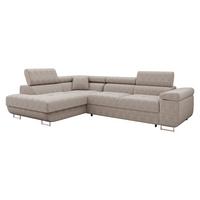 ECKSOFA Torezio Cord, Seite: Links - Sahara, Holz/Textil (274/203cm) - MIRJAN24