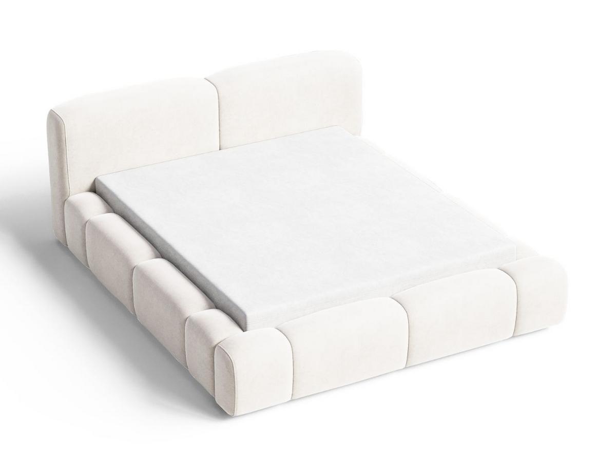 POLSTERBETT Aubi 140x200 Creme - Creme, Textil (140/200cm) - Graingold