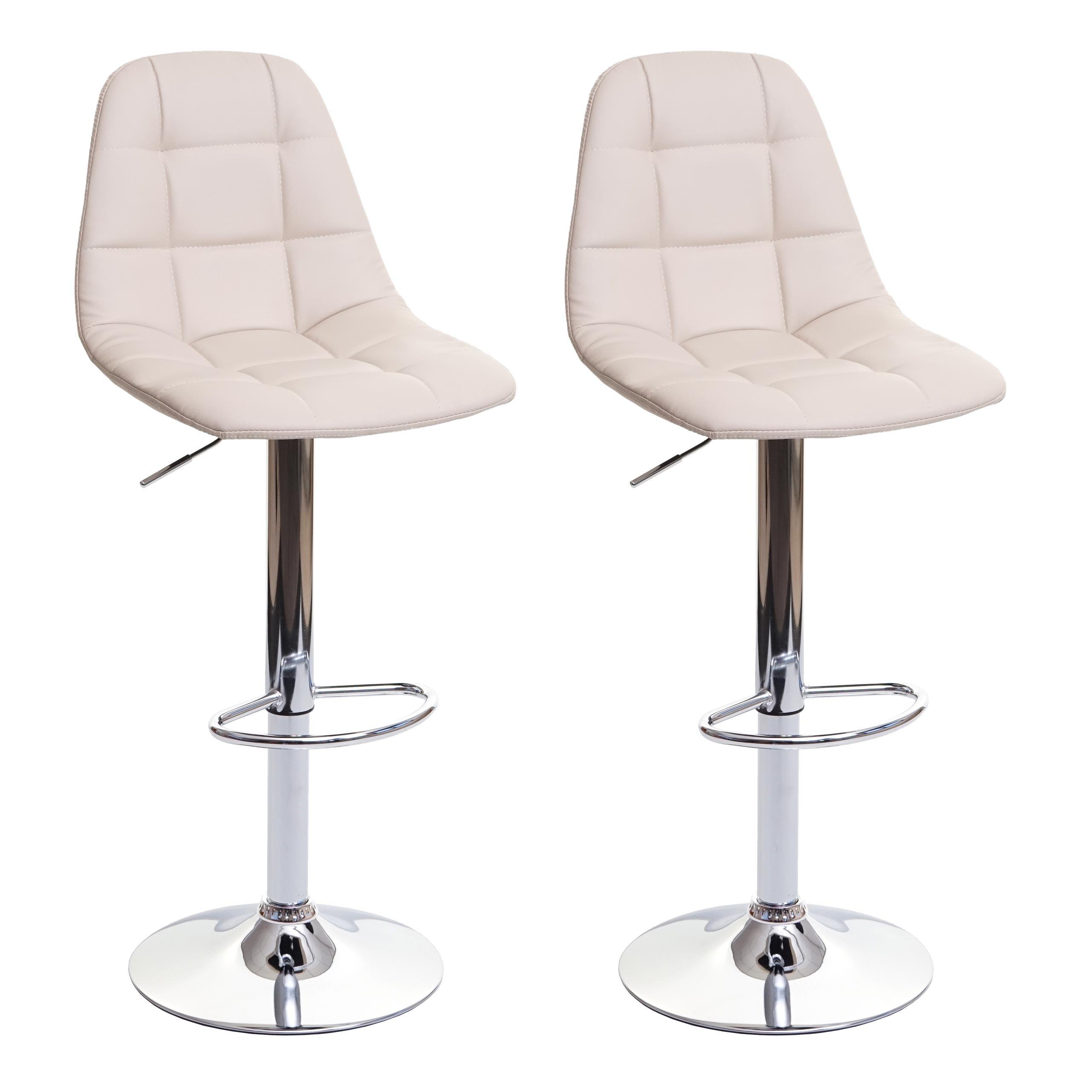 BARHOCKER Cremeweiß 2er-Set - Weiß, Textil (43/115/47cm) - MCW