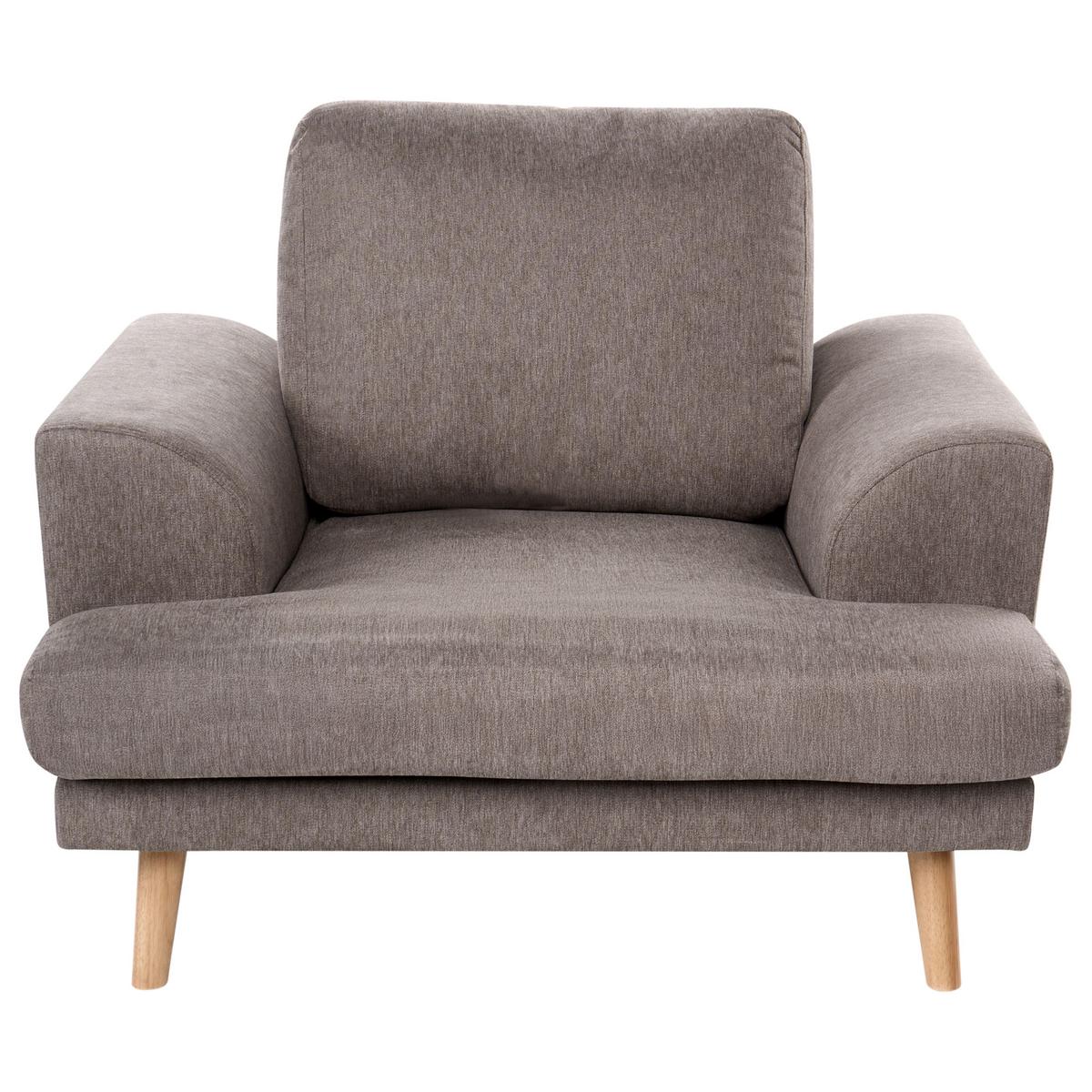 SESSEL Stoff Braun Kildal - Braun, Textil (114/90/96cm) - Beliani