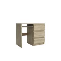SCHREIBTISCH VALERIO 90x50x76 cm Bürotisch Computertisch, Sonoma Eiche - Sonoma Eiche, Holzwerkstoff (50/90/76cm) - MASSENO