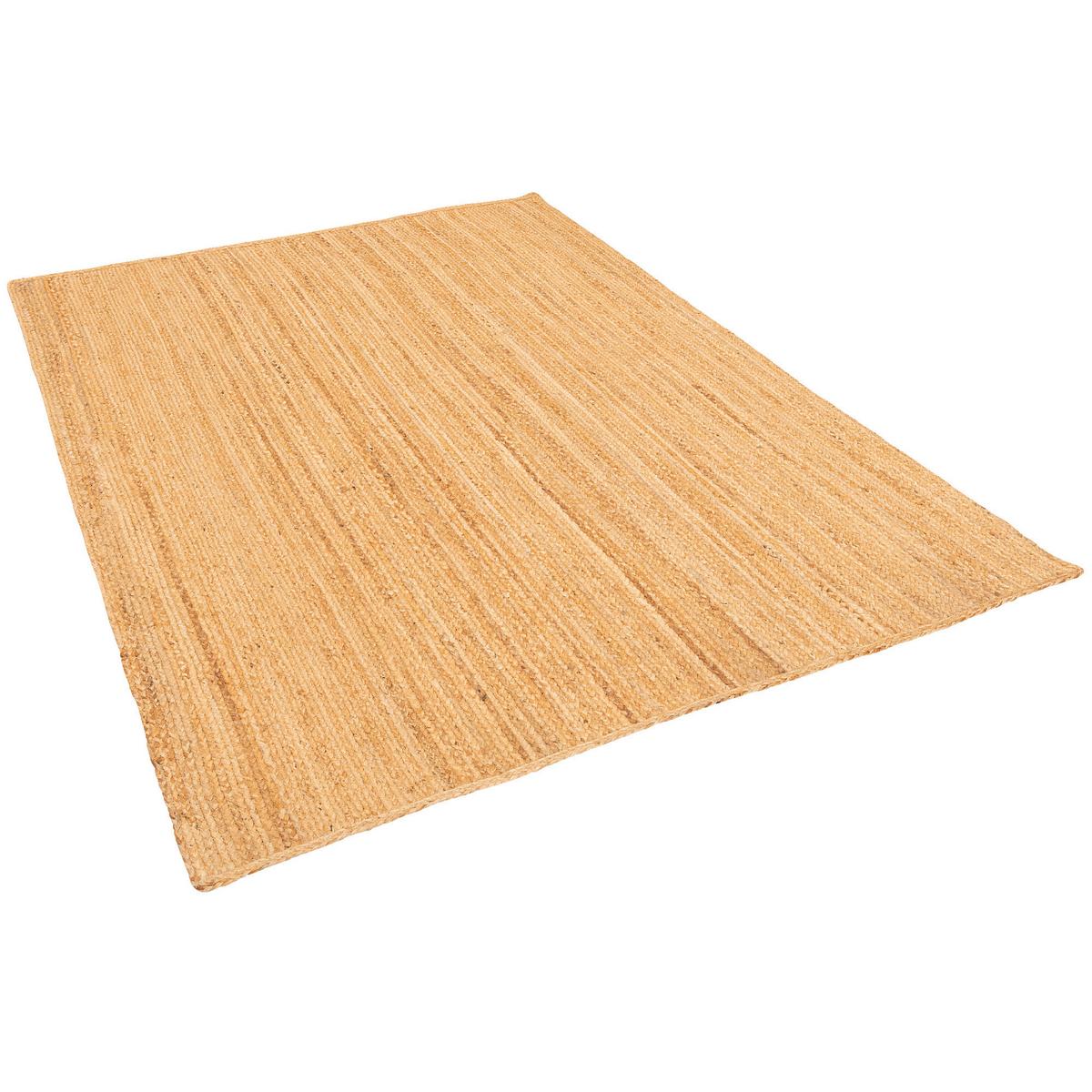 NATURFASER TEPPICH JUTE SALSA UNI - Beige, Textil (140/200cm) - Pergamon