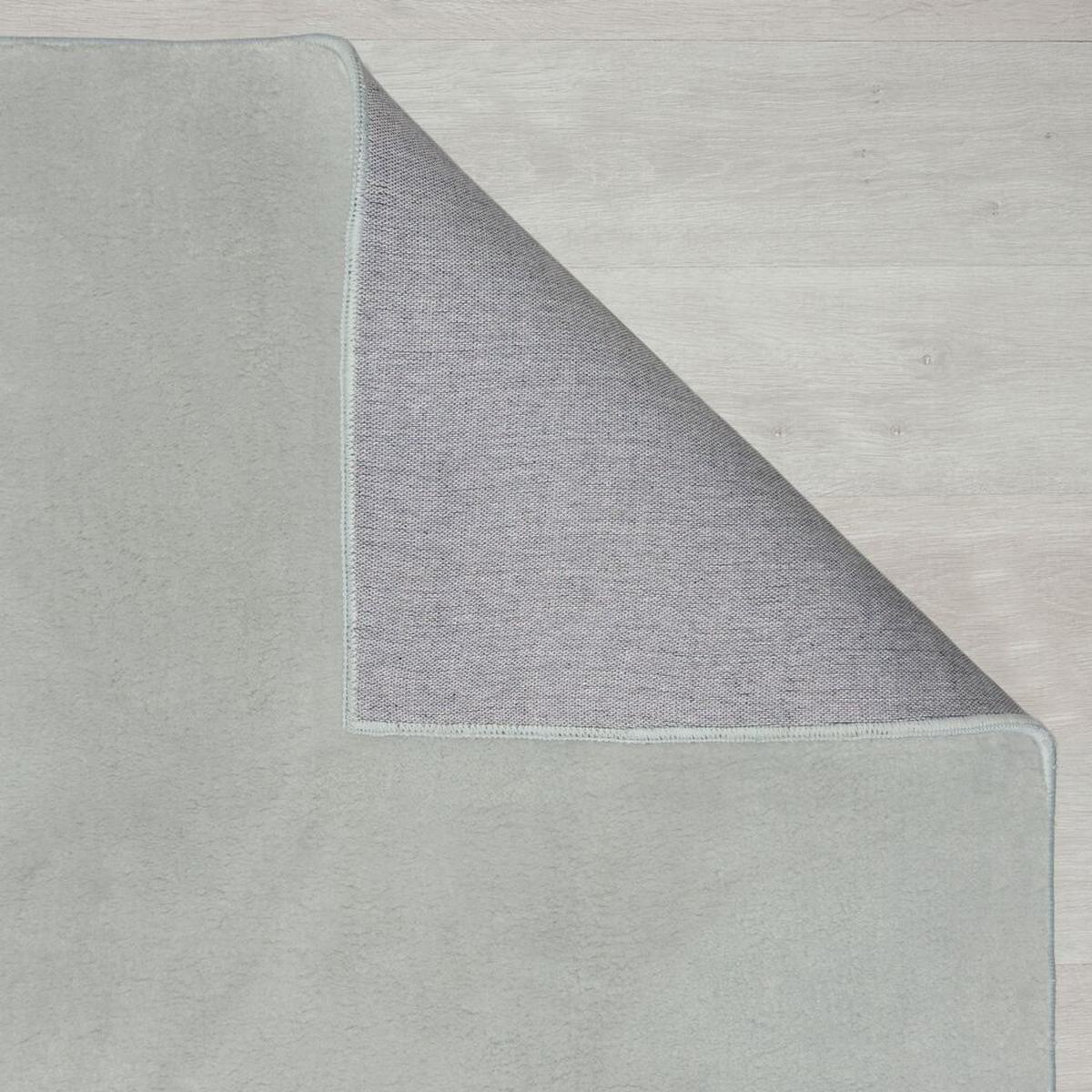 TEPPICH BLITH, einfarbig, Grau, 60 x 110 cm - Grau, Textil (110/60cm) - KADIMA DESIGN
