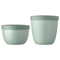 SNACKPOTS Ellipse Nordic Sage 350 & 500 ml 2er Set - Mintgrün, Kunststoff (2/2/2cm) - Mepal