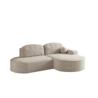 ECKSOFA Girona Mit Schlaffunktion - Creme, Holzwerkstoff/Textil (278/179cm) - Fun Möbel