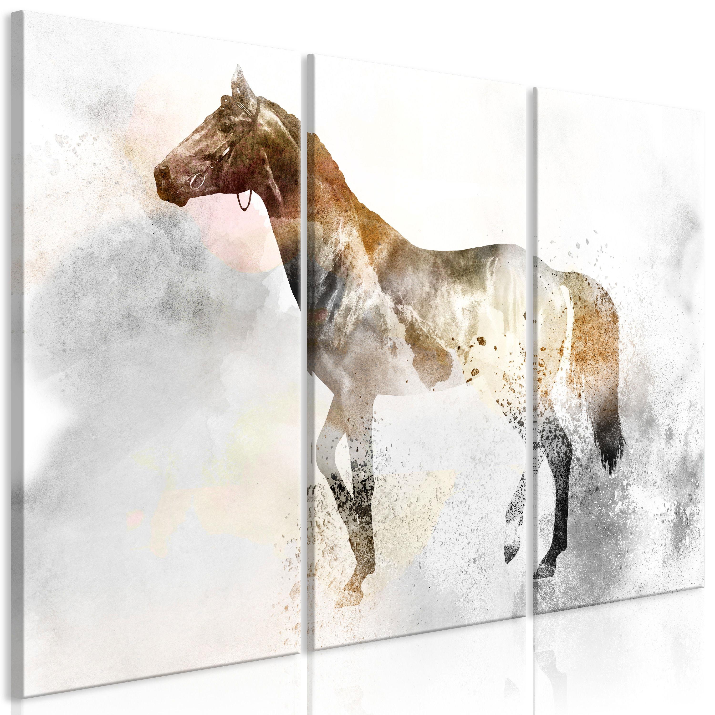KUNSTDRUCK Grau 120/80 cm - Braun/Grau, Textil (120/80cm) - KUNSTLOFT