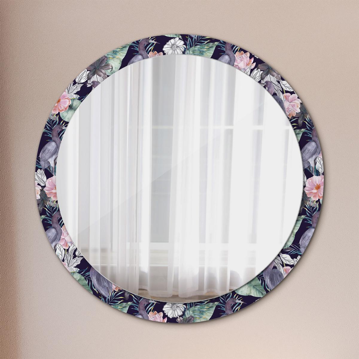 SPIEGEL Rund Ø 100 cm mit Aufdruck - Multicolor, Glas (100/100/0.4cm) - Wallfluent