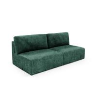 SOFA Angela 3 Sitzplätze Tannengrün - Grün, Holz (216/86/102cm) - Petits-meubles