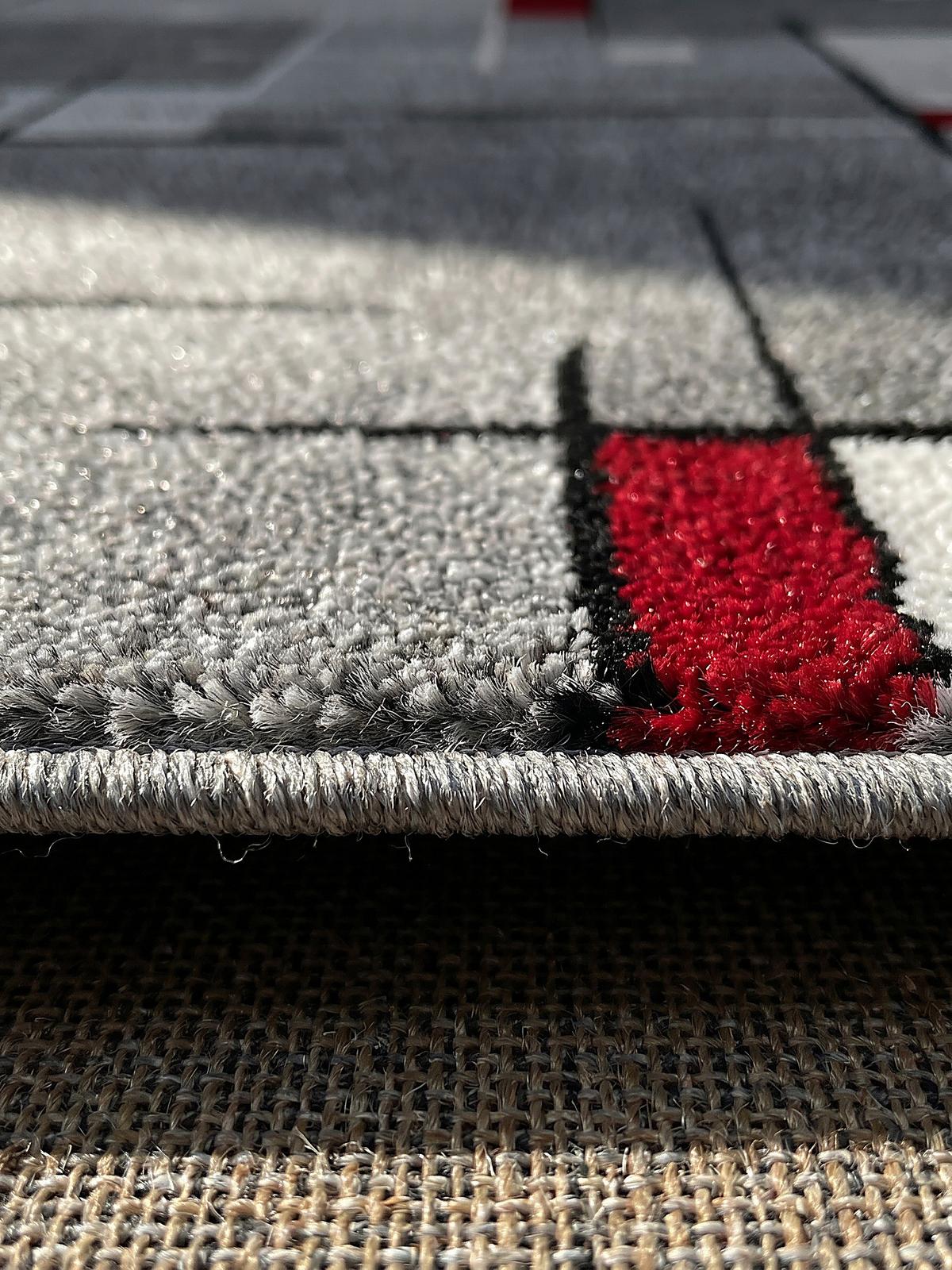 TEPPICH Niederflor Patchwork THUR Polypropylen Grau 80 x 140 cm - Grau, Textil (80/140cm) - KADIMA DESIGN