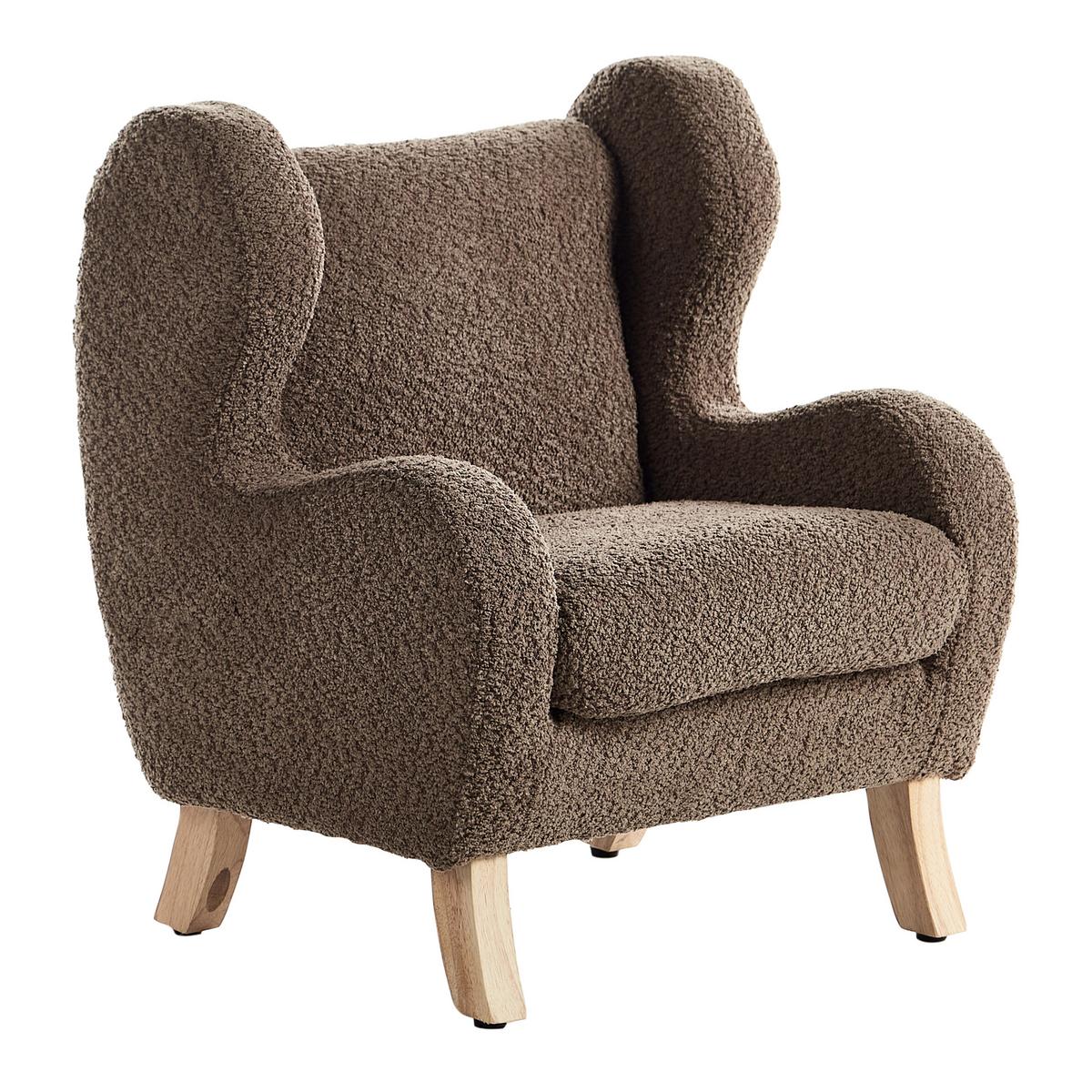 KINDERSESSEL Braun Farum - Braun, Textil (45/55/41cm) - Beliani