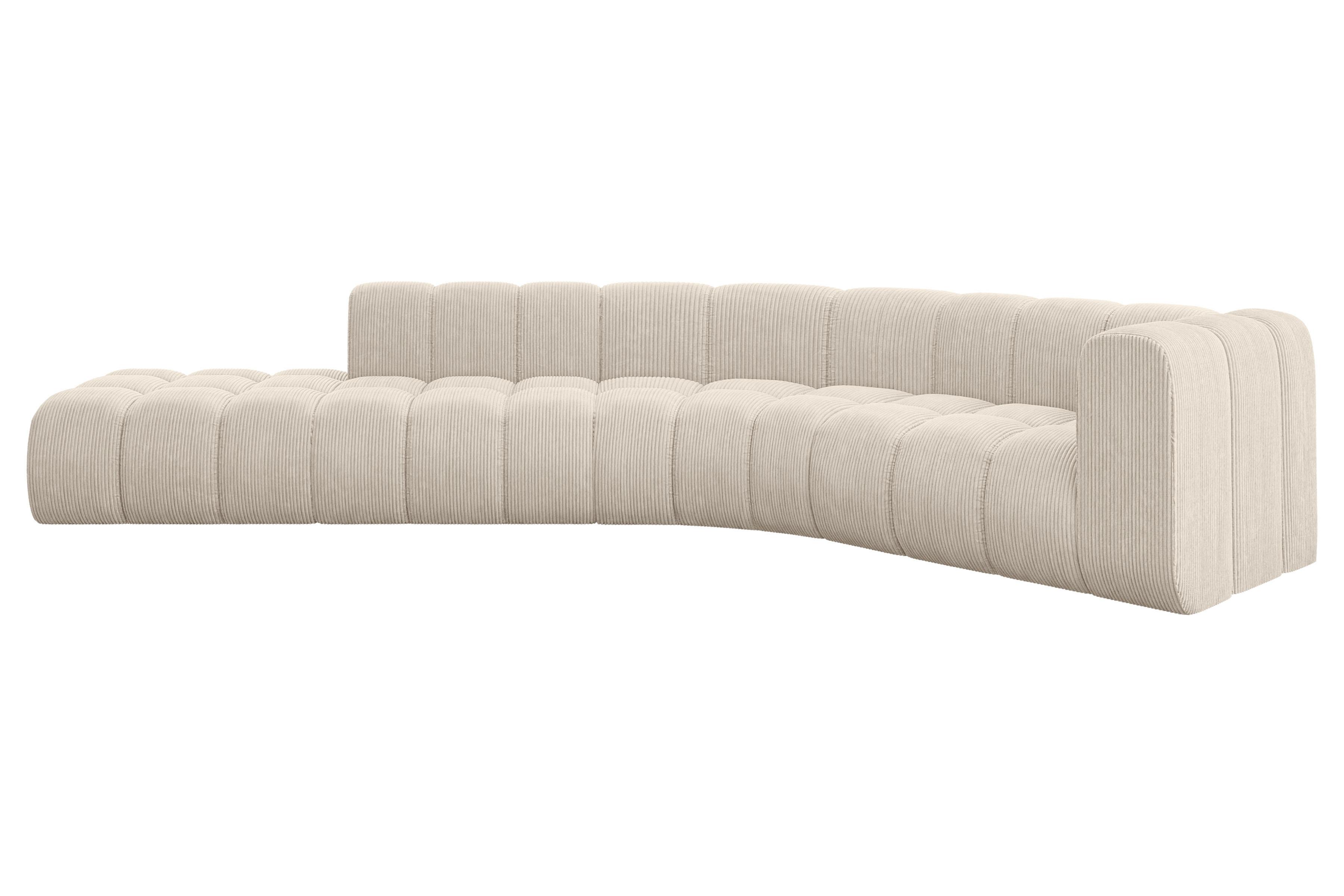 ECKSOFA modulares Sofa Tilmo-L1 - 399x194x70 cm Beige - Beige, Holzwerkstoff/Textil (399/194cm) - ALTDECOR