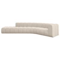 ECKSOFA modulares Sofa Tilmo-L1 - 399x194x70 cm Beige - Beige, Holzwerkstoff/Textil (399/194cm) - ALTDECOR