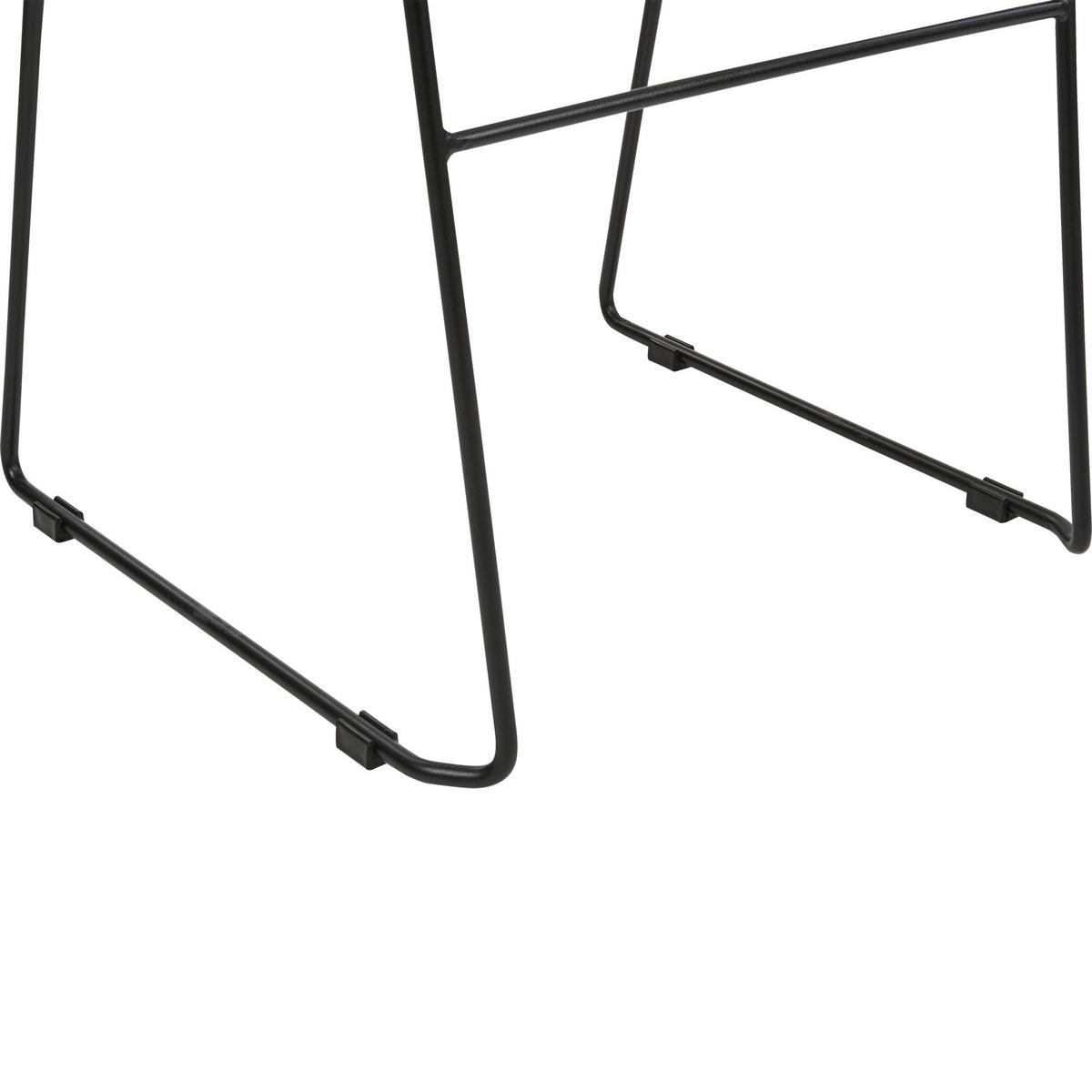 ESSZIMMERSTUHL 4er-Set Kunststoff Beige Panora - Beige, Kunststoff/Metall (44/80/50cm) - Beliani
