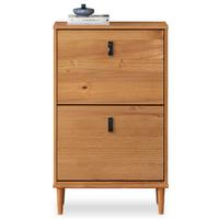 SCHUHKIPPER MIKKA Eiche - Eichefarben, Holz (59/96/25cm) - IDIMEX