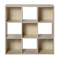 REGAL mit 9 Fächern - Apfelbaumfarben, Holzwerkstoff (29.5/92.5/92.5cm) - Calicosy