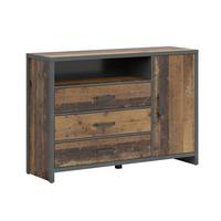 SIDEBOARD Paul Holz und Grau - Braun, Holzwerkstoff (131/91/40cm) - Petits-meubles