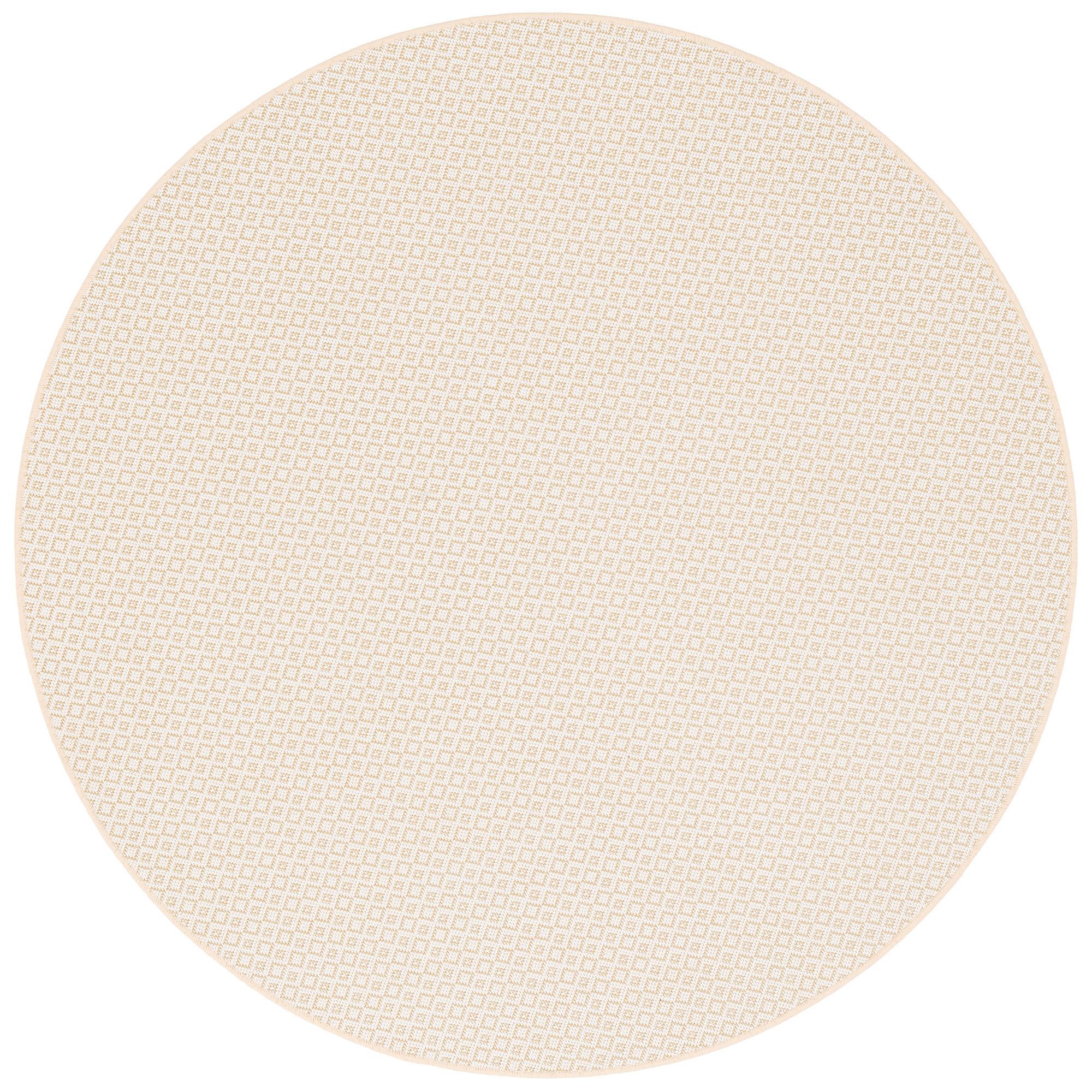 IN & OUTDOOR TEPPICH OSLO TREND RUND - Honig, Textil (100/100cm) - Snapstyle