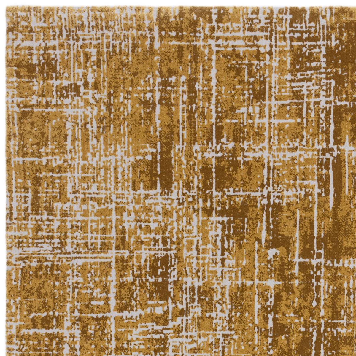 TEPPICH TIBER-Rom, abstrakt, Senfgelb, 120 x 170 cm - Gelb, Textil (170/120cm) - KADIMA DESIGN